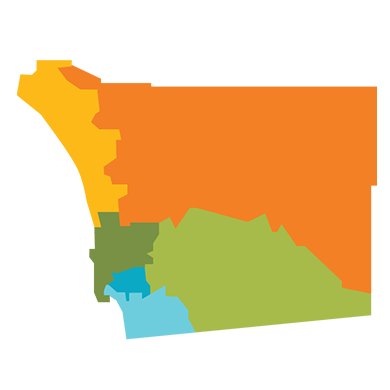 Community Leadership Team regional map