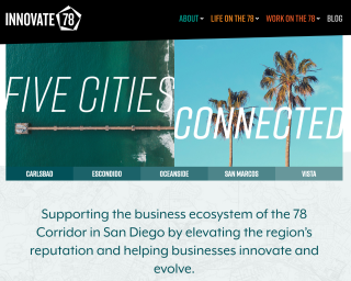Supporting the business ecosystem of the 78 Corridor in San Diego by elevating the region’s reputation and helping businesses innovate and evolve.