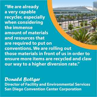 Donald Bottger, San Diego Convention Center quote