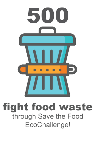 500 fight food waste through Save the Food EcoChallenge!