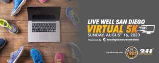 Live Well San Diego Virtual 5k logo