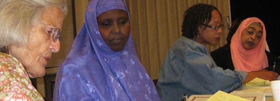 Participants in healthy living workshop
