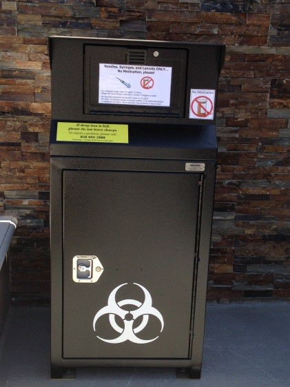 Example of a Sharps Kiosk Provided by the County