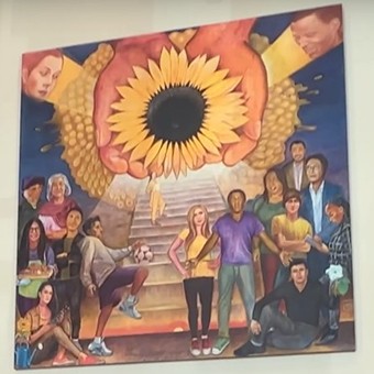 Mural in North Park Probation Office 
