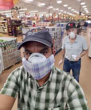 Heurys Ramirez with one of his 15 clients