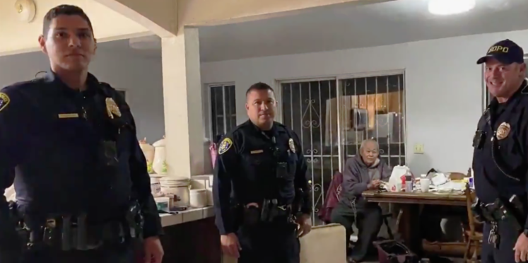 San Diego Police with Mr. Teo