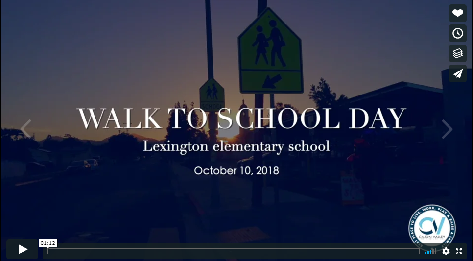 Walk to school day video