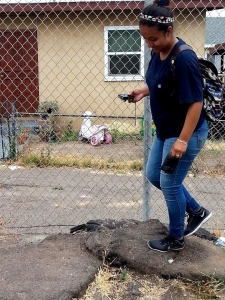 sidewalk before