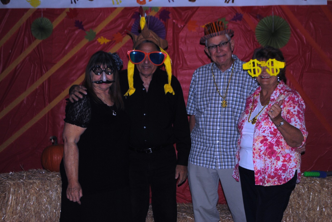Guests enjoy the Intergenerational Dance photo booth