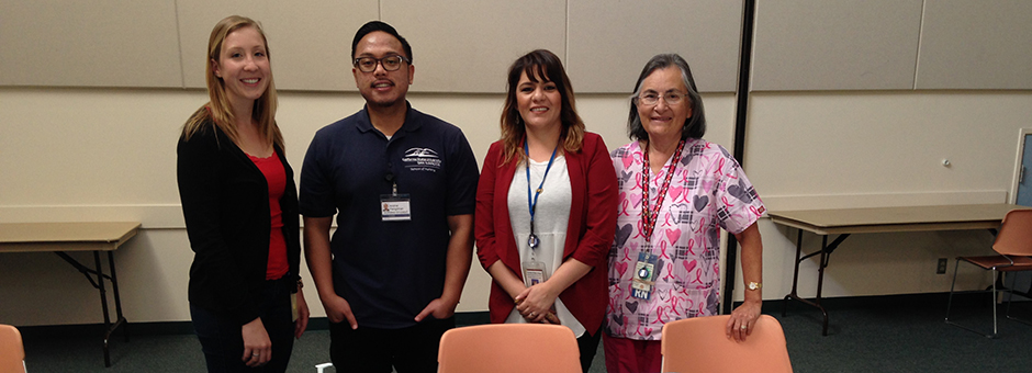 Cal State University San Marcos Student Volunteers Offer Healthy Hearts at Oceanside Library Love Your Heart 2015