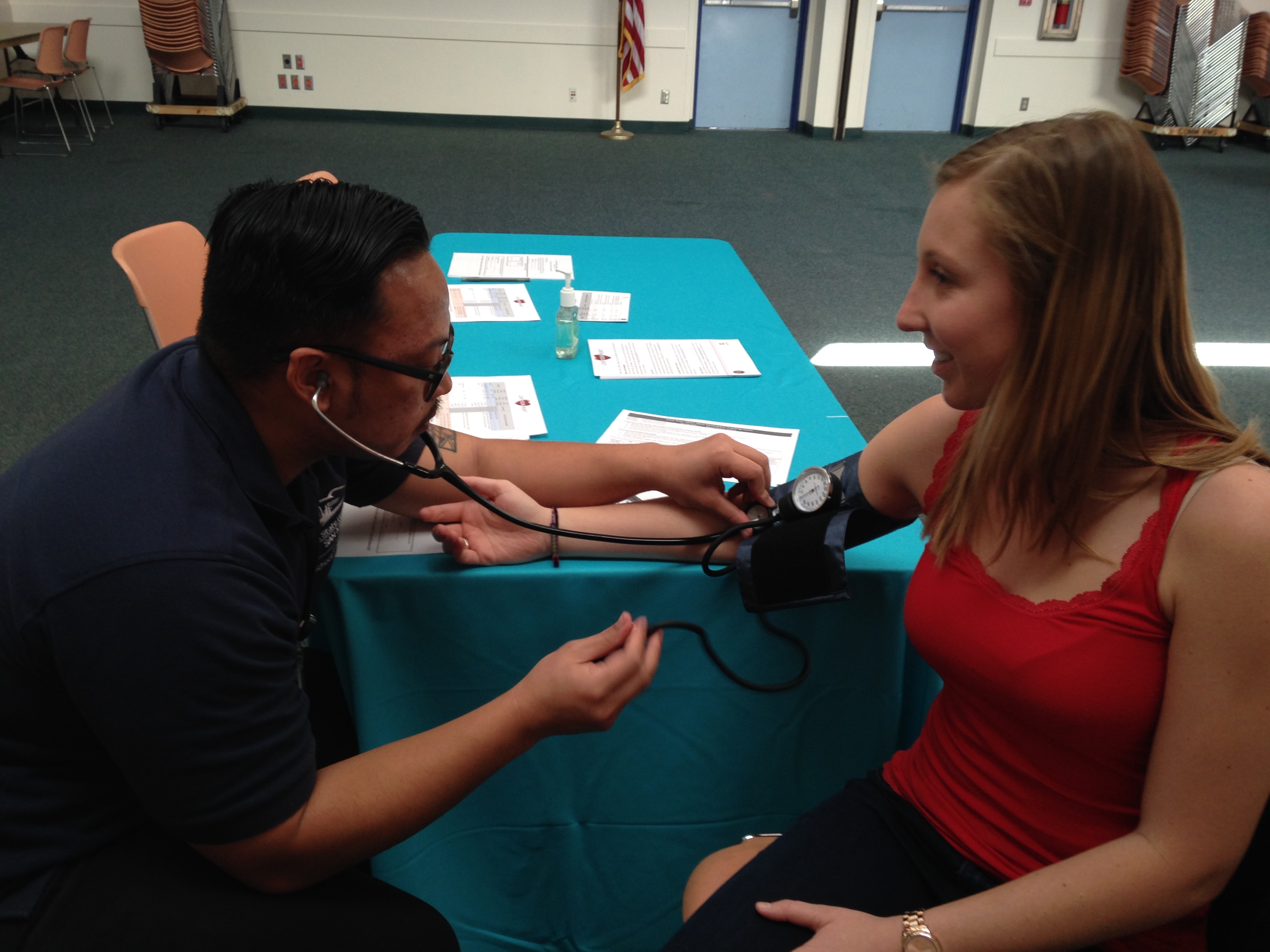 State University San Marcos Student Volunteers Offer Healthy Hearts at Oceanside Library Love Your Heart 2015