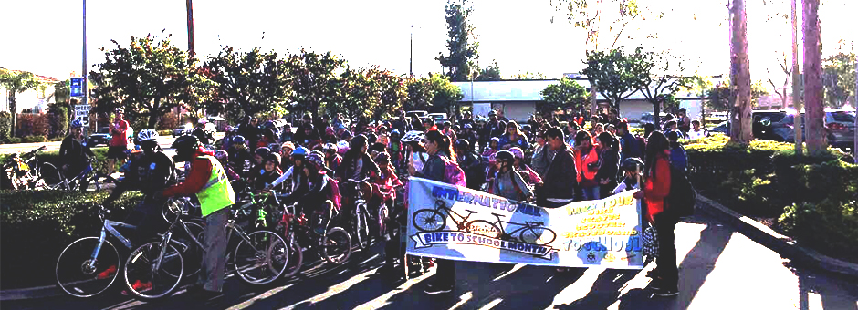 Orange Glen Elementary Bike to School Event