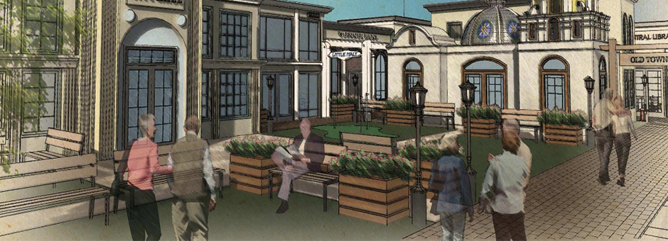Glenner Centers Build Town Square for Patients