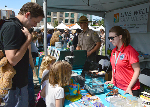 Live Well San Diego Booth at 2016 San Diego STEM Fest