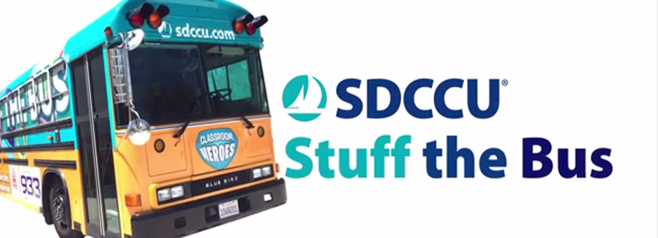 SDCCU STUFF THE BUS A HUGE SUCCESS