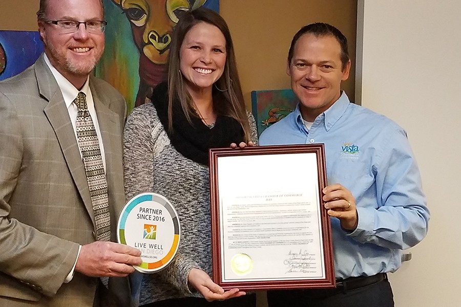 Vista Chamber of Commerce proclamation Vista Chamber of Commerce proclamation